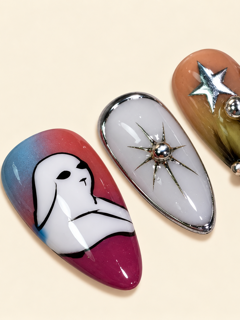 Rebel Bunny | Handmade Press-On Nails