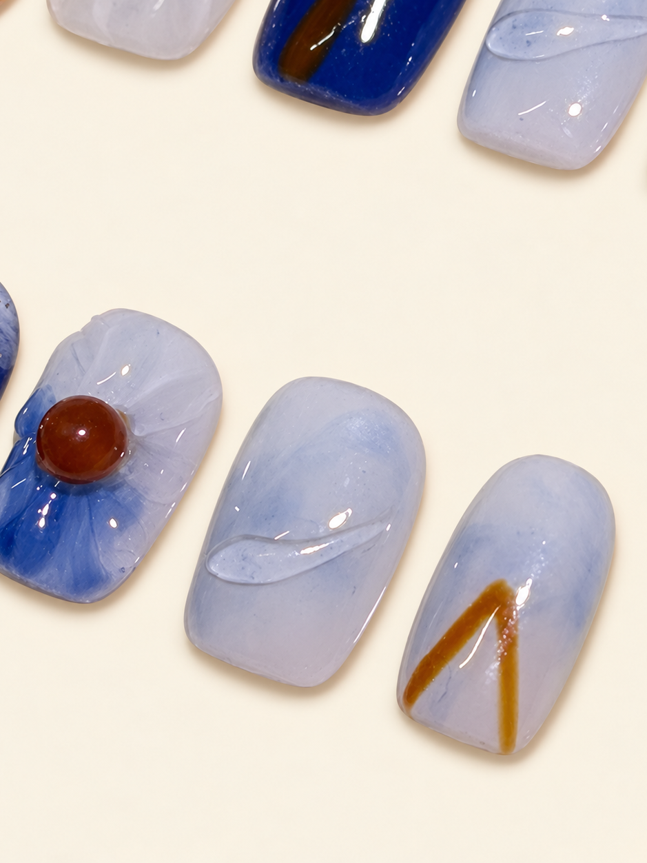 Ocean Sunset | Handmade Press-On Nails