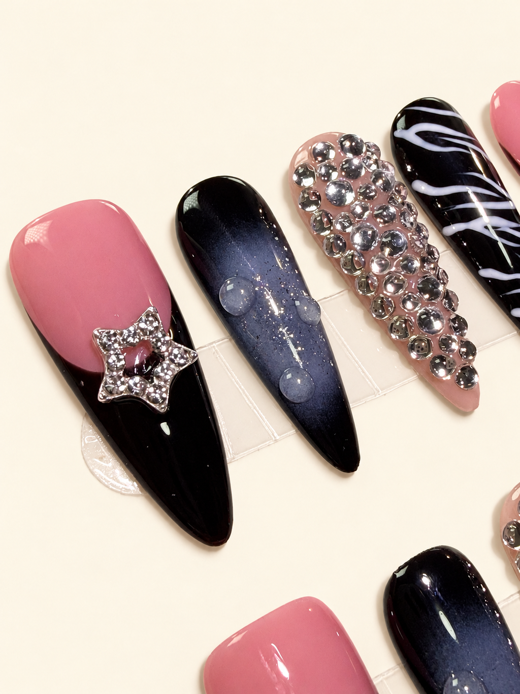 Starlight Party Handmade Press-On Nails